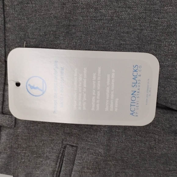 Levi Strauss Action Dress Slacks  size 36/29 Gray NWT - Picture 3 of 5